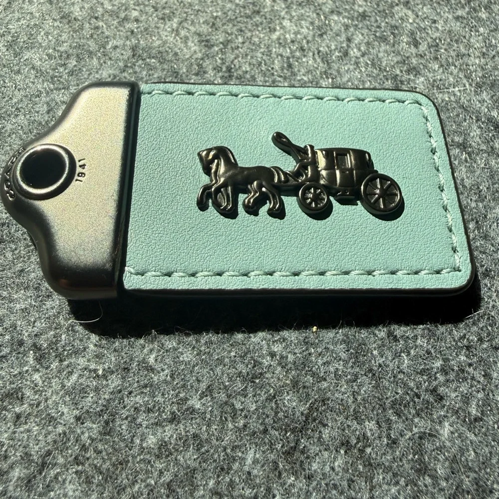 Coach 1941 Rare Marine Hangtag Gunmetal‎ Hardware Shark Dino Charm